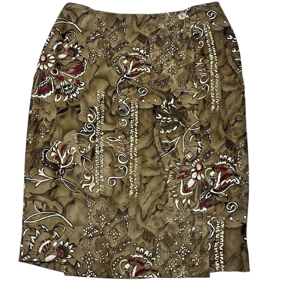Dana Buchman Dresses & Skirts - 100% silk 90s boho earthy goth wrap skirt, Dana Buchman size 14